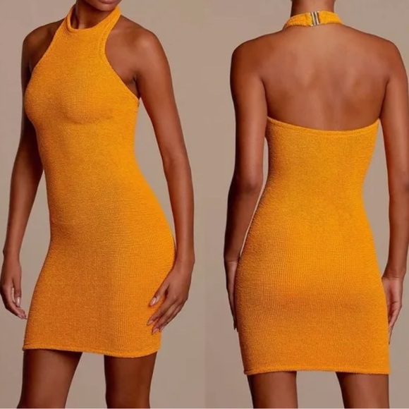 Hunza G Polly Halter Dress - Picture 1 of 6